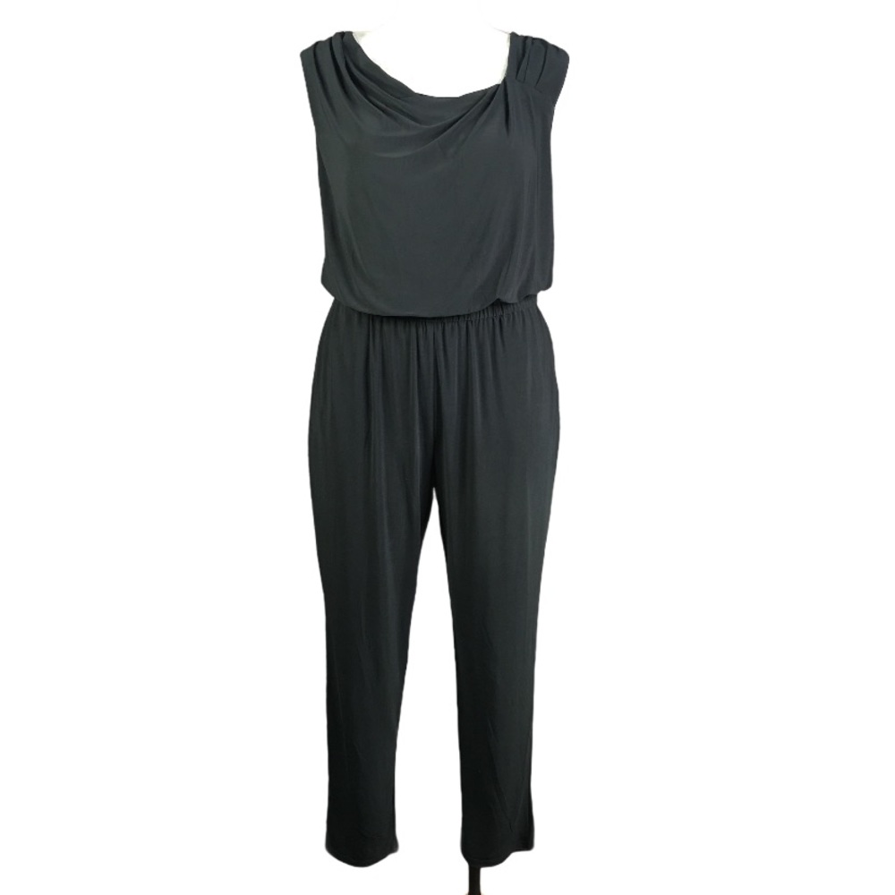 Joe Zee Black Short Sleeve Jumpsuits Size 14